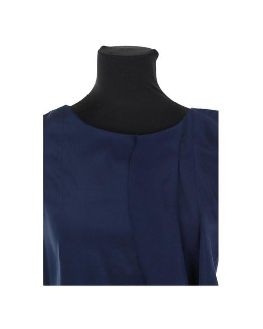Robe courte Robe en soie bleue Diane von Furstenberg en coloris Blue