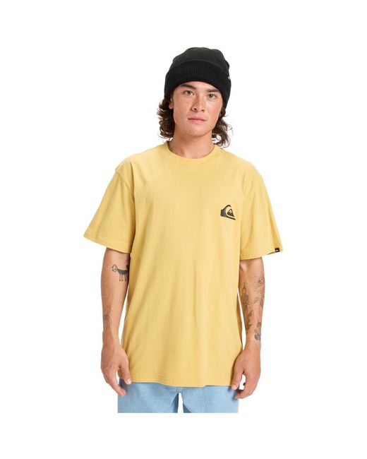 T-shirt Ev Mini Logo Quiksilver pour homme en coloris Yellow