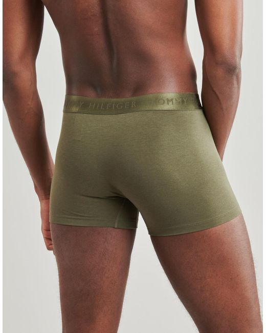 Tommy Hilfiger Boxers 3P Trunk in het Green voor heren
