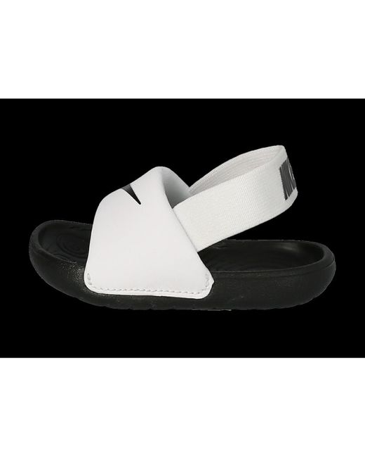 Kawa Slide Elastique Blanc Et Noir Bebe Sandales Nike Lyst