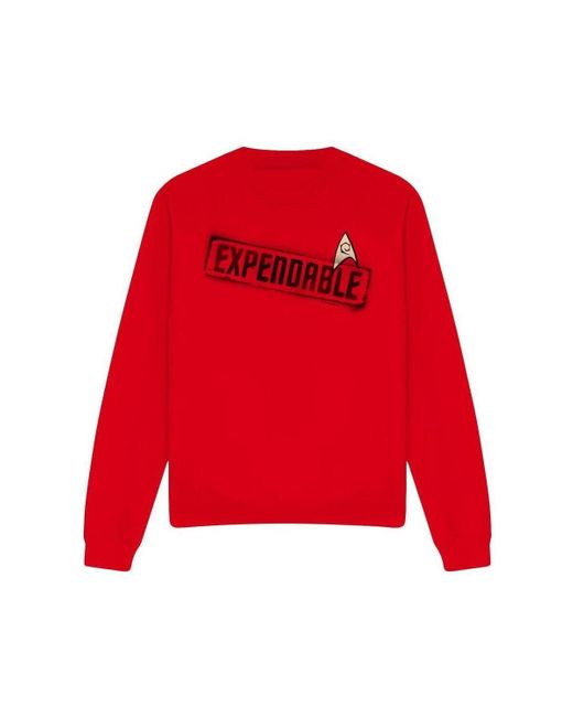Sweat-shirt Expendable Star Trek en coloris Red
