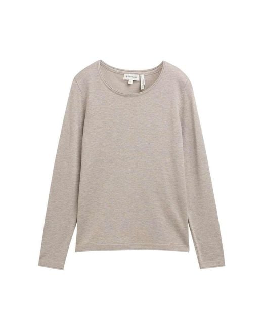 Pull 5659903 Tom Tailor en coloris Natural