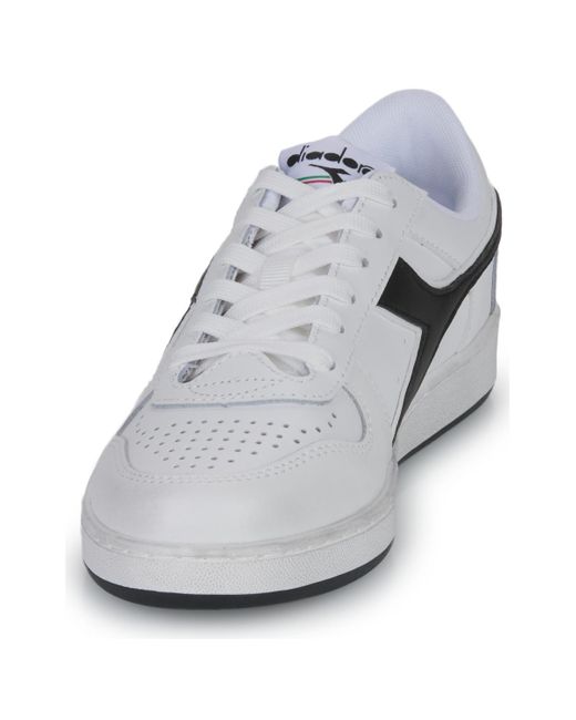 Diadora Lage Sneakers Magic Basket Low Icona in het Gray