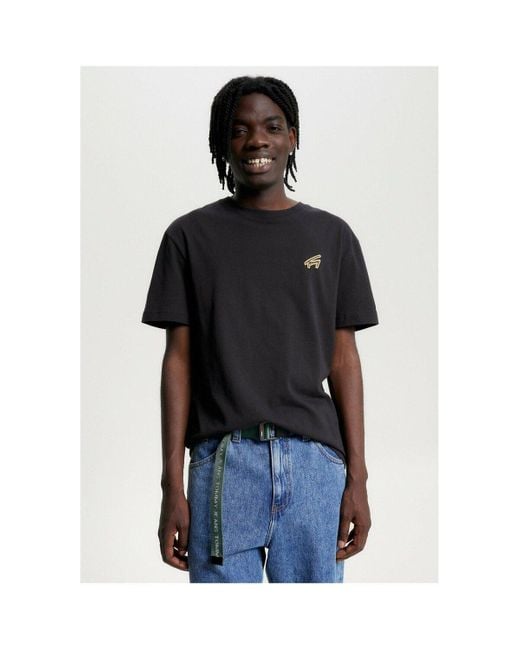T-shirt DM0DM17727 Tommy Hilfiger pour homme en coloris Noir | Lyst