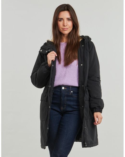 Vero Moda Parka Jas Vmalma in het Black