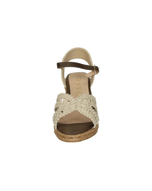 Espadrilles Mysoft en coloris Metallic