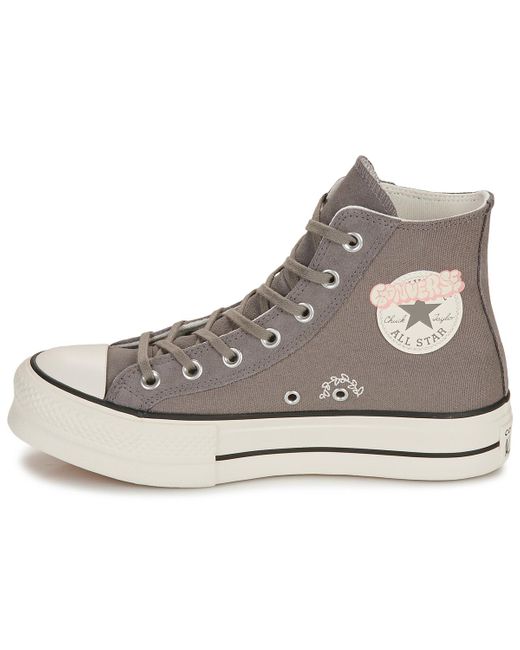 Baskets montantes CHUCK TAYLOR ALL STAR LIFT Converse en coloris Gray