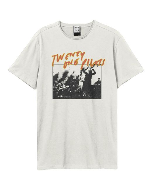 T-shirt Live Amplified en coloris White