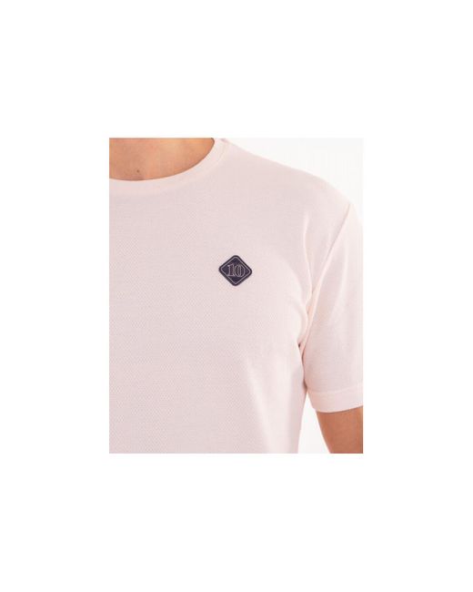 T-shirt T-shirt manches courtes uni avec patch 3D Camberabero pour homme en coloris Pink