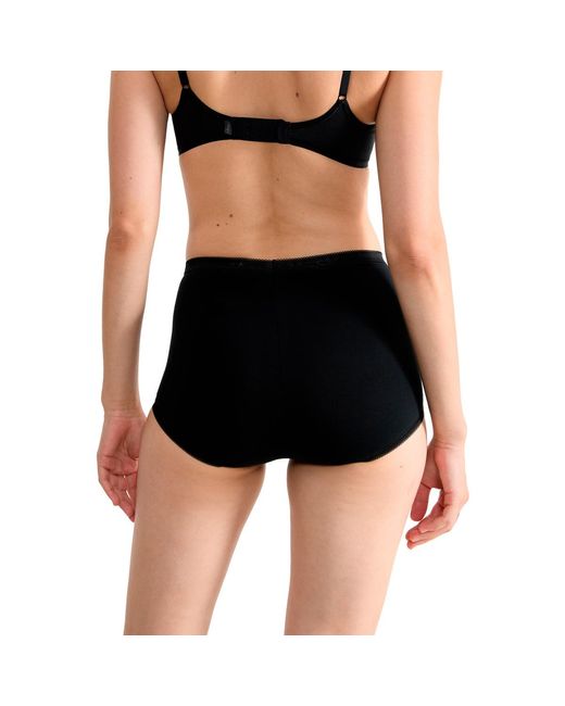 Culottes & slips Pack x4 culottes taille haute BASIC PLUS Sloggi en coloris Black