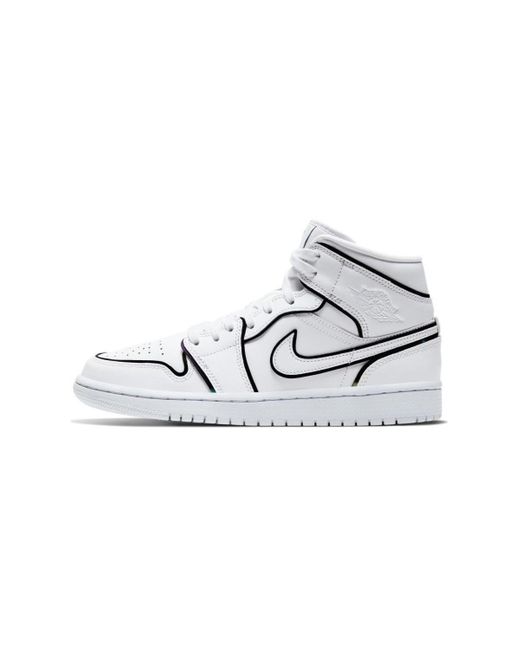 air jordan 1 mid iridescent reflective white amazon