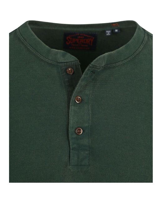 Sweat-shirt Pull Waffle Vert Foncé Superdry pour homme en coloris Green