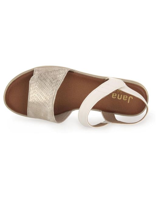 Jana Sandalen in het Metallic