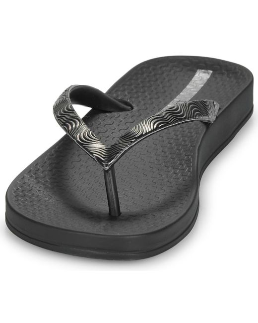 Ipanema Black Zehentrenner Mesh Ix Fem
