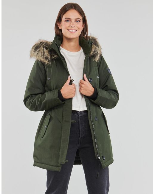 Parka ONLY en coloris Green