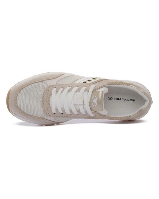 Baskets BEIGE Tom Tailor en coloris Gray