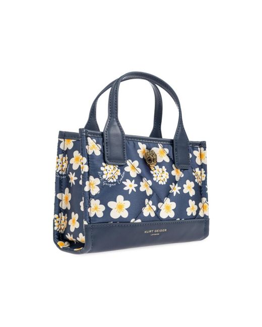 Kurt Geiger Handtas Xs Recycled Sq Shopper in het Blue