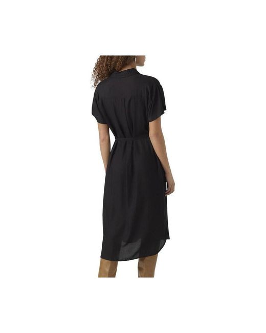 Robe Bumpy Vero Moda en coloris Black