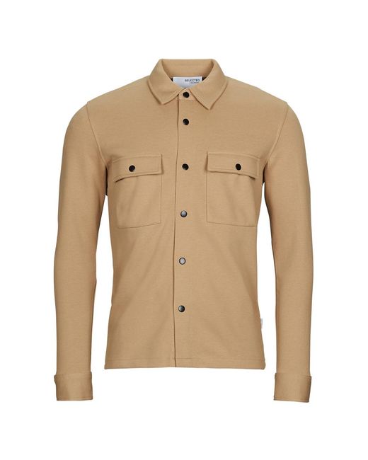 SELECTED Blazer Slhjackie Sweat Jacket in het Natural voor heren