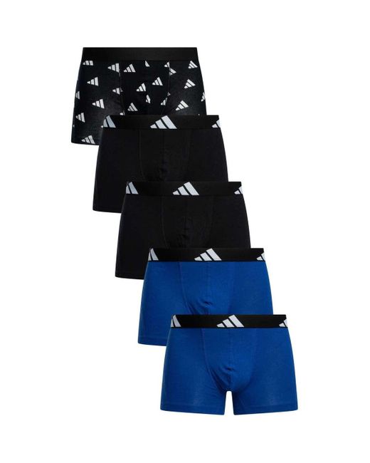 Boxers Lot de 5 boxers Active Flex Adidas pour homme en coloris Blue