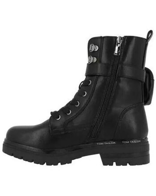 Bottines Bottines Tom Tailor en coloris Black