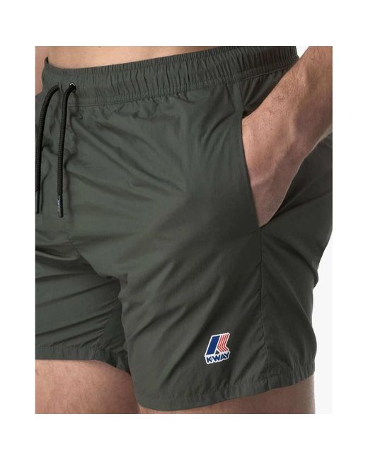 Maillots de bain Boxer de bain Olivier de en tissu ripstop K-Way pour homme en coloris Green