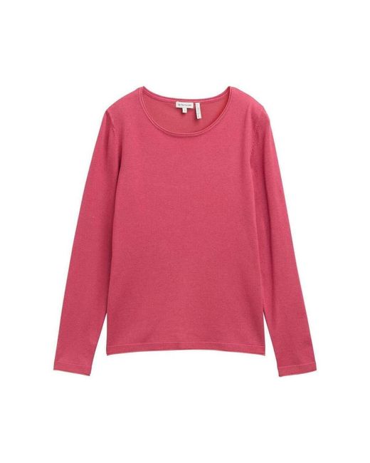 Pull 5659905 Tom Tailor en coloris Pink