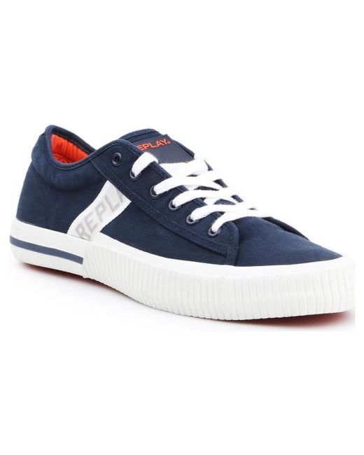 Replay Lage Sneakers Kinard Rv840015t-0040 in het Blauw voor heren -  Bespaar 2% - Lyst