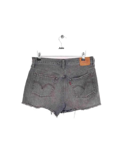Short Mini Short Levi's en coloris Gray