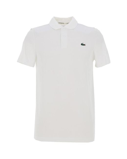 Polo Men s s/s polo technical capsule Lacoste pour homme en coloris White