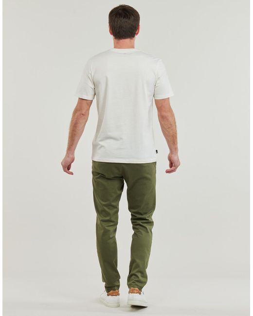 T-shirt Linear Logo Short Sleeve Tee Timberland pour homme en coloris White