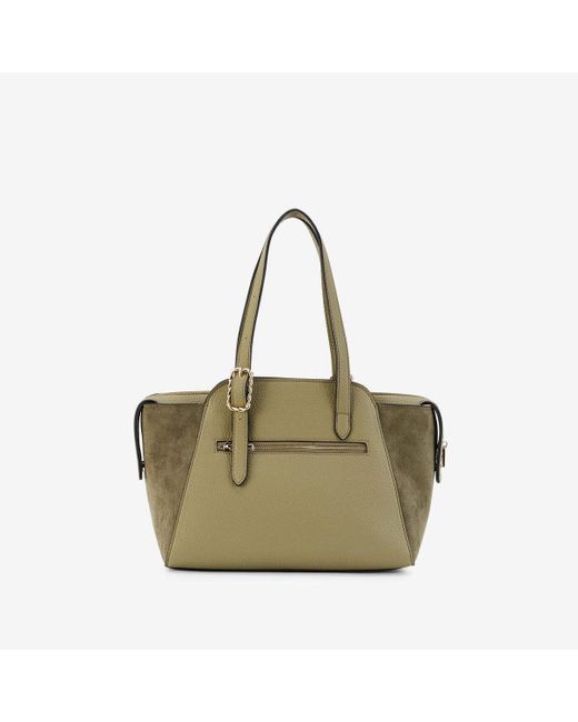 Cabas Sac shopper M kaki Phiby Lollipops en coloris Green