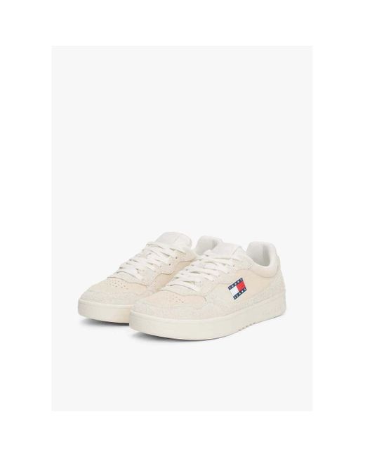 Baskets basses Baskets beiges Tommy Hilfiger pour homme en coloris White
