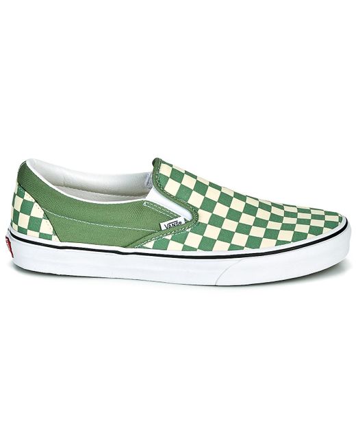 Vans Instappers Classic Slip On in het Groen voor heren - Bespaar 24% - Lyst