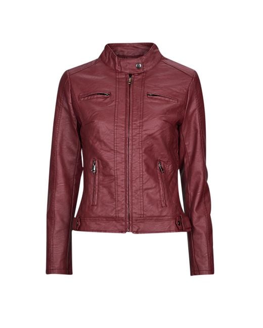 Moony Mood Red Leather Jacket