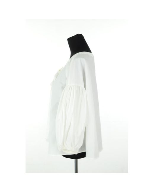 Blouses Blouse en coton blanche Aspesi en coloris Blue