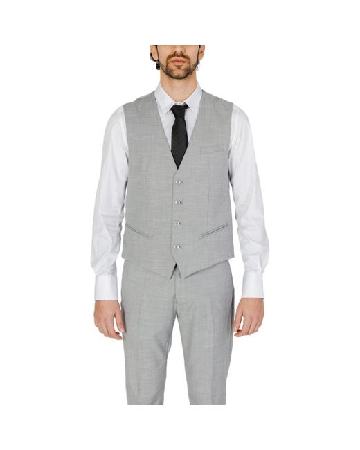 Gilets de costume MMVS00012-FA650330 Antony Morato pour homme en coloris Gray