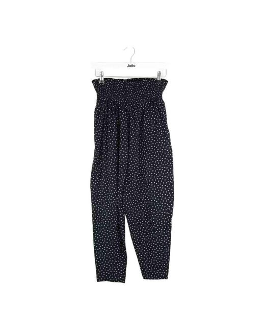 Pantalon Pantalon droit en coton noir KENZO en coloris Blue