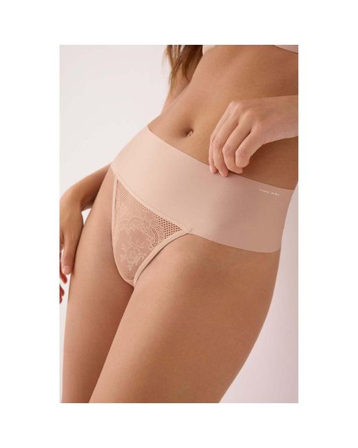 Tangas Précommande String Taille Haute Nude Ysabel Mora en coloris Natural