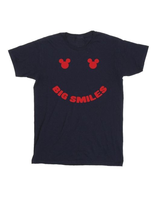 T-shirt Mickey Mouse Big Smile Disney pour homme en coloris Blue