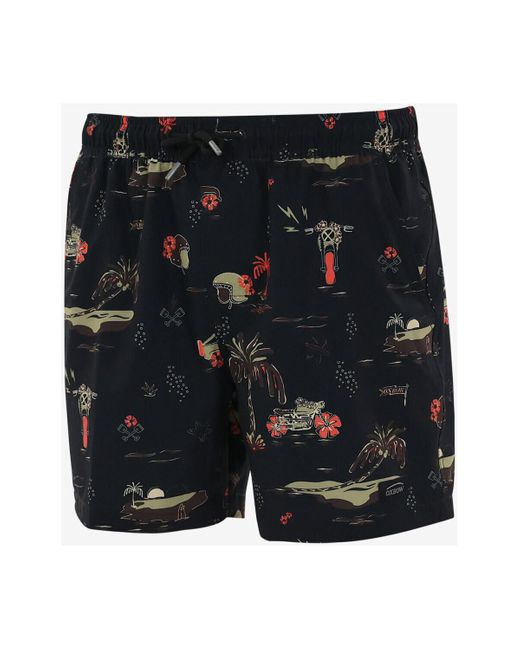 Oxbow Zwembroek Volleyshort Mechanische Print Varua in het Black voor heren