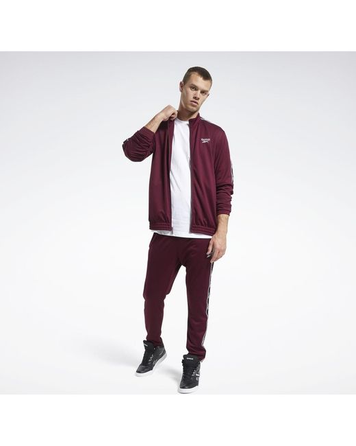 Reebok Trainingsjack Classics Vector Tape Trainingsjack in het Red voor heren