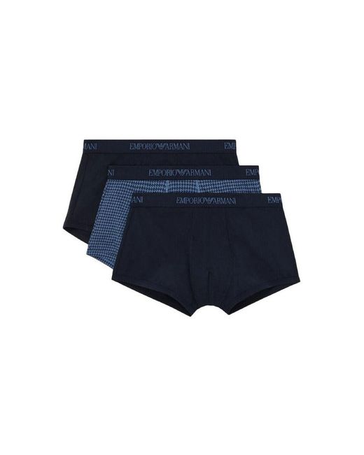 Boxers Pack de 3 EA7 pour homme en coloris Blue