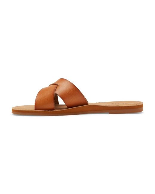 Sandales Plates Andreya Roxy en coloris Brown