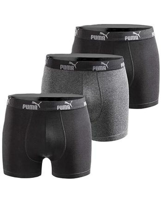 Boxers 3 Pack PUMA pour homme en coloris Black