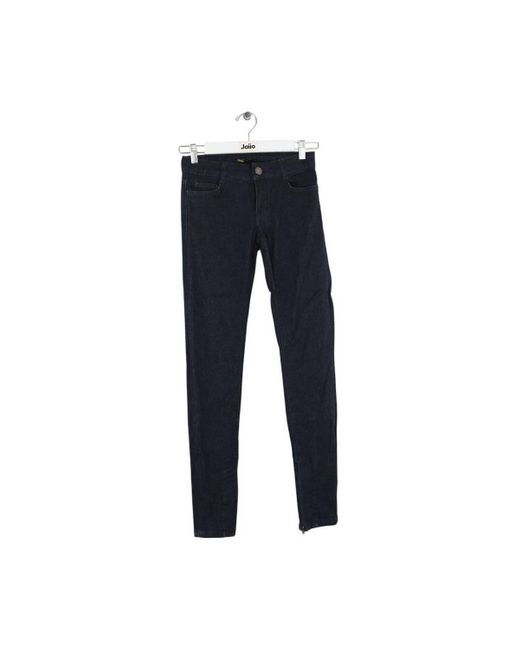 Jeans Jean slim en coton Maje en coloris Blue