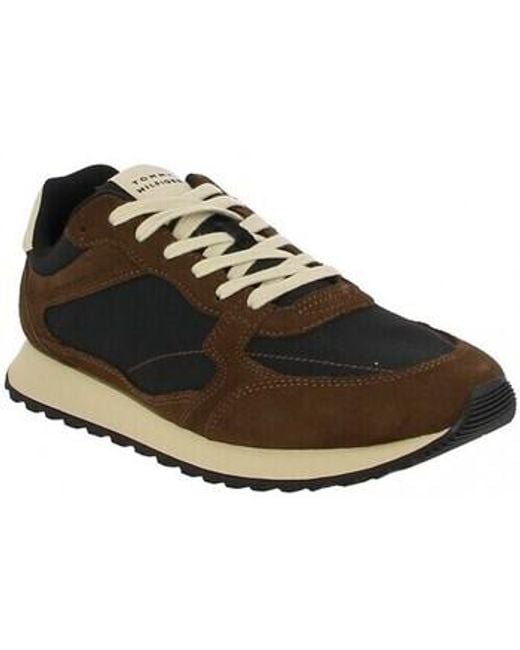 Baskets basses fm05638 Tommy Hilfiger pour homme en coloris Black