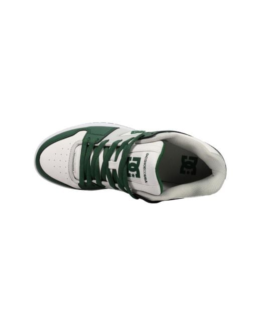 Chaussures de Skate MANTECA SE black grey green DC Shoes pour homme
