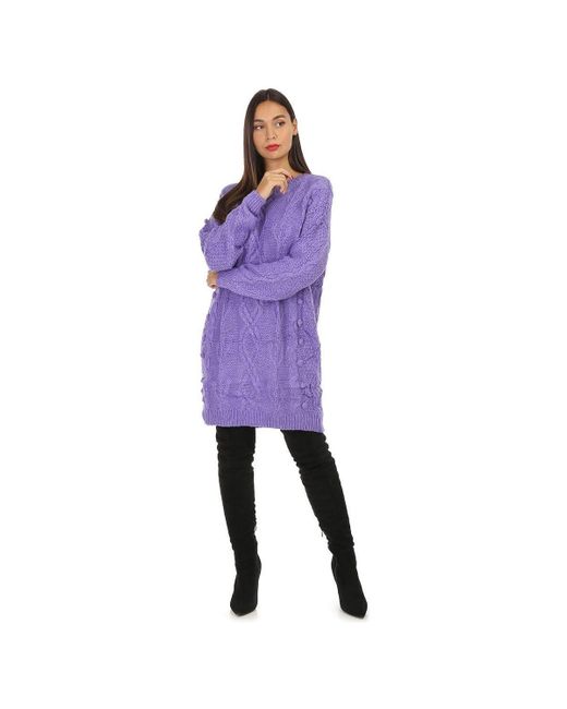 robe pull violette