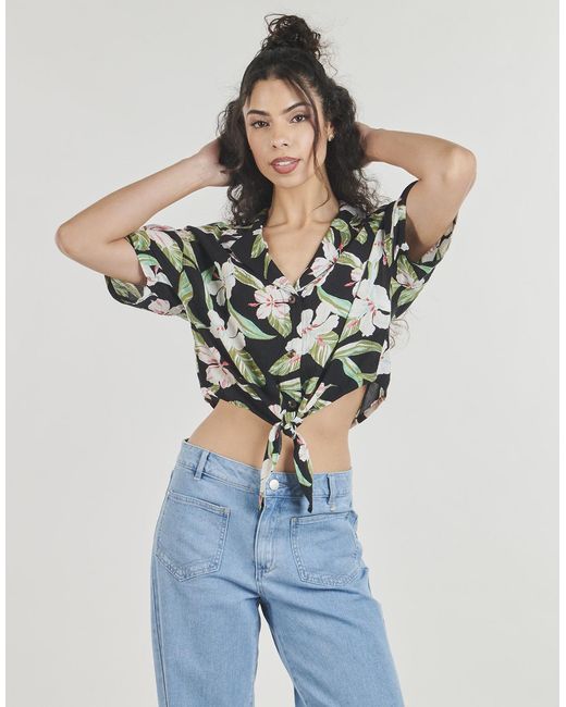 Roxy Blouse Salty Sweet Printed in het Green